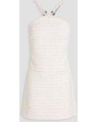 Maje - Embellished Metallic Cotton-Blend Tweed Mini Dress - Lyst