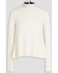 RED Valentino - Wool, Silk And Cashmere-blend Turtleneck Sweater - Lyst