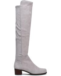 stuart weitzman eloise 75mm suede knee boots