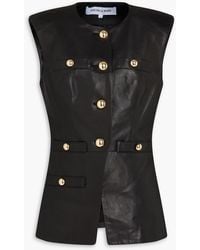 Veronica Beard - Tamara Leather Vest - Lyst