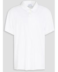 James Perse - Slub Cotton And Linen-blend Jersey Polo Shirt - Lyst