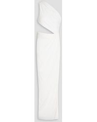 Ronny Kobo - One-shoulder Cutout Draped Jersey Maxi Dress - Lyst