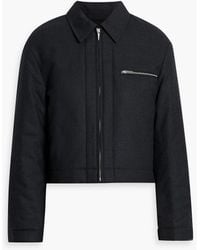 Theory - Cropped Flannel Jacket - Lyst