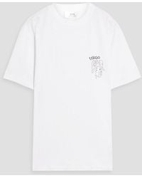 Victoria Beckham - Virgo Printed Cotton-jersey T-shirt - Lyst