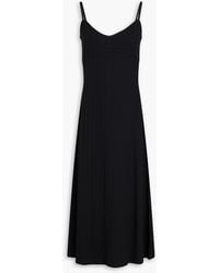 TOTEME - Ribbed Cotton-Blend Jersey Midi Dress - Lyst