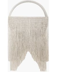 retroféte - Fringed Crystal-embellished Satin Tote - Lyst