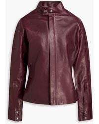 Victoria Beckham - Leather Jacket - Lyst