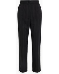 Dolce & Gabbana - Pinstriped Wool-blend Straight-leg Pants - Lyst