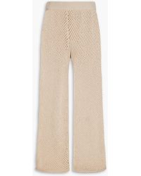 Onia - Crochet-knit Cotton-blend Wide-leg Pants - Lyst