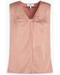 Theory - Twisted Crepe De Chine Top - Lyst