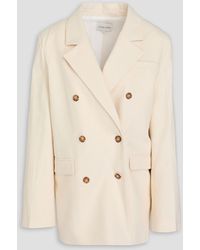 Loulou de Saison - Gora Double-breasted Cotton-blend Twill Blazer - Lyst