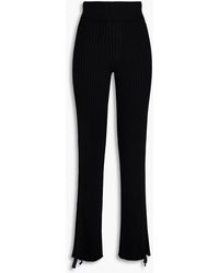 Dion Lee - Ribbed Cotton-blend Flared Pants - Lyst