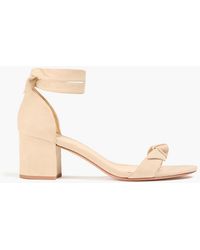 Alexandre Birman - Sandalen "clarita" aus veloursleder mit schleife - Lyst