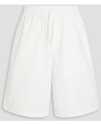 Emporio Armani - Shorts aus baumwolle mit tunnelzug - Lyst