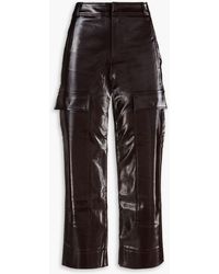 Rejina Pyo - Cropped Faux Leather Culottes - Lyst