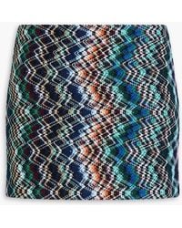 Missoni - Wool And Cotton-blend Mini Skirt - Lyst