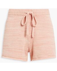 The Upside - Jasper Aurora Striped Mélange Organic Cotton Shorts - Lyst