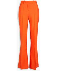 Versace - Mohair And Wool-blend Flared Pants - Lyst