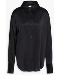 FRAME - The Standard Stretch-Silk Satin Shirt - Lyst