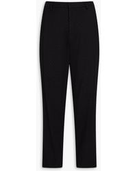 Emporio Armani - Tapered Cotton-blend Jacquard Suit Pants - Lyst