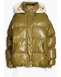 Maje - Garate Quilted Coated Shell Hooded Jacket - Lyst