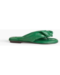 Alexandre Birman - Soft Clarita Bow-embellished Padded Leather Sandals - Lyst