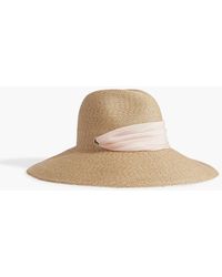 Eugenia Kim - Cassidy Georgette-trimmed Woven Sun Hat - Lyst