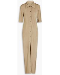 BITE STUDIOS - Open-back Jersey Maxi Shirt Dress - Lyst