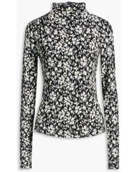 Isabel Marant - Lou Printed Jersey Turtleneck Top - Lyst