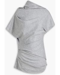 Entire studios - Draped Wool-Jersey Top - Lyst