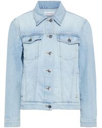 frame white denim jacket