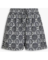 Solid & Striped - The Charlie Printed Satin Shorts - Lyst