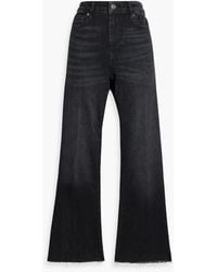FRAME - Le Crop Mini Boot High-Rise Bootcut Jeans - Lyst