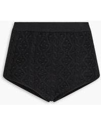 Loulou de Saison - Abelia shorts aus einer woll-kaschmirmischung mit zopfstrickmuster - Lyst