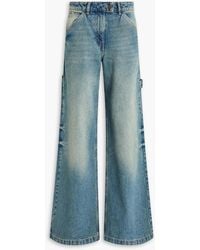 Courreges - Faded High-Rise Wide-Leg Jeans - Lyst