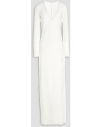 Galvan London - Andromeda maxikleid aus stretch-strick mit cut-outs und kristallverzierung - Lyst