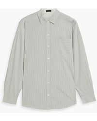 ATM - Pinstriped Cotton-poplin Shirt - Lyst