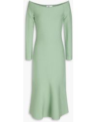 Safiyaa - Renée Off-the-shoulder Knitted Midi Dress - Lyst