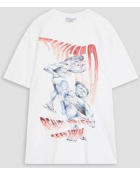 JW Anderson - Printed Cotton-jersey T-shirt - Lyst