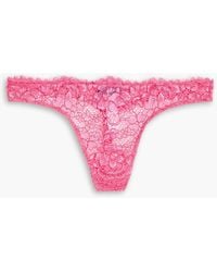 Cosabella - Pret A Porter Stretch-lace Low-rise Thong - Lyst