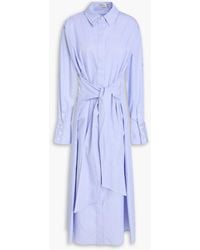 Jonathan Simkhai - Augustina Striped Cotton-Poplin Midi Shirt Dress - Lyst