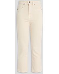 Veronica Beard - Carly Cropped High-rise Kick-flare Jeans - Lyst