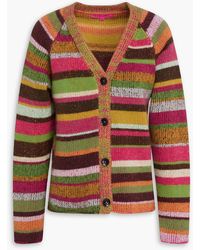 The Elder Statesman - Striped Cashmere Cardigan - Lyst