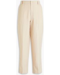 Alex Mill - Linen, And Cotton-blend Twill Tapered Pants - Lyst