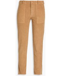 Nili Lotan - Jenna Cropped Cotton-blend Corduroy Slim-leg Pants - Lyst