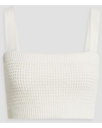 Loulou Studio - Senna Cropped Crochet-knit Cotton Bra Top - Lyst
