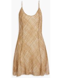 Rag & Bone - Delilah bedrucktes slip dress in minilänge aus chiffon aus einer seidenmischung - Lyst