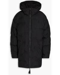 Ganni - Quilted Shell Hooded Coat - Lyst