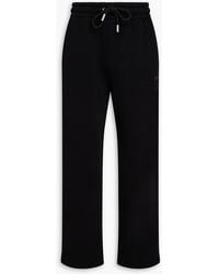 Off-White c/o Virgil Abloh - Embroidered French Cotton-Terry Sweatpants - Lyst