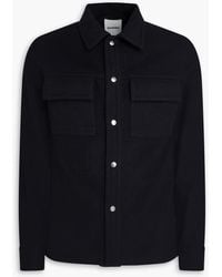 Sandro - Wool-Blend Flannel Overshirt - Lyst
